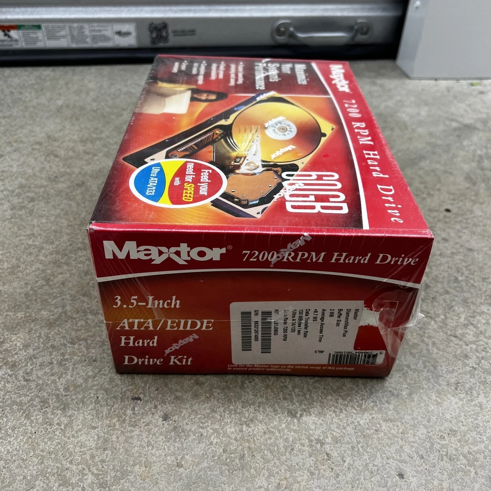 Maxtor 7200 RPM 60GB Hard Drive 3.5 inch EIDE New / Sealed - Image 3 of 4