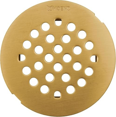 #ad 101663BG Snap in Shower Drain Cover for Use with 3 inch Shower Drain Brushed Go $20.79