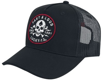 Lucky 13 Cap Unisex Fast and Loud Trucker Cap schwarz Standard