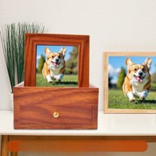 Pet Funeral box with Frame Pet Accessories