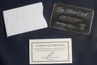 PYROMET SILVER CARD 1 OZ 0.999 FINE SILVER LOT 060506