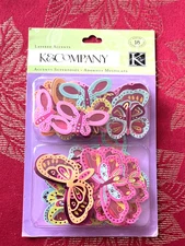 RARE & RETIRED BRIGHT BUTTERFLY ACCENTS- K & COMPANY - GROUND SHIPPING