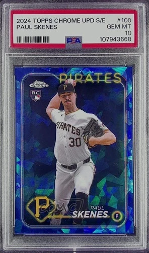 2024 Topps Chrome Update Sapphire Edition Paul Skenes PSA 10 GEM MT Rookie RC