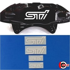Rg High Temp Brake Caliper Decals Stickers Compatible With Sti Set Of 4 White