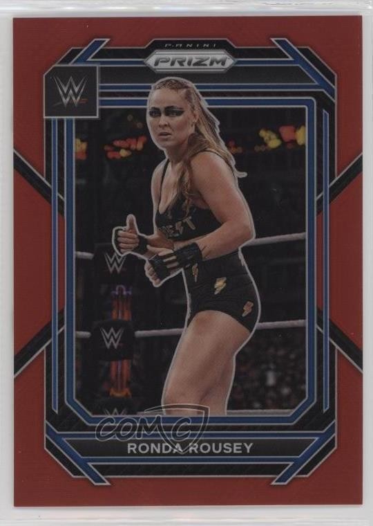 2023 Panini Prizm WWE Red Prizm 267/299 Ronda Rousey #194 0o5