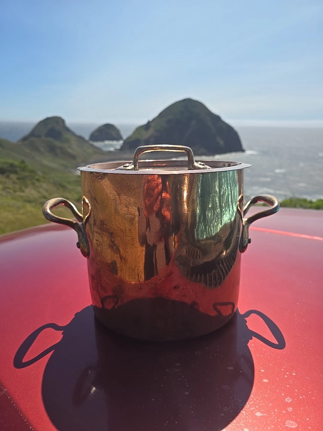 Spectacular Antique French Copper Stockpot☆Old Burgundy France Handmade Copper!