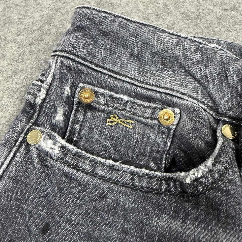 Denham Heidi High Straight Fit Jeans Women's Sz W26xL28 (Actual W28xL27.5) Black - Image 4 of 4