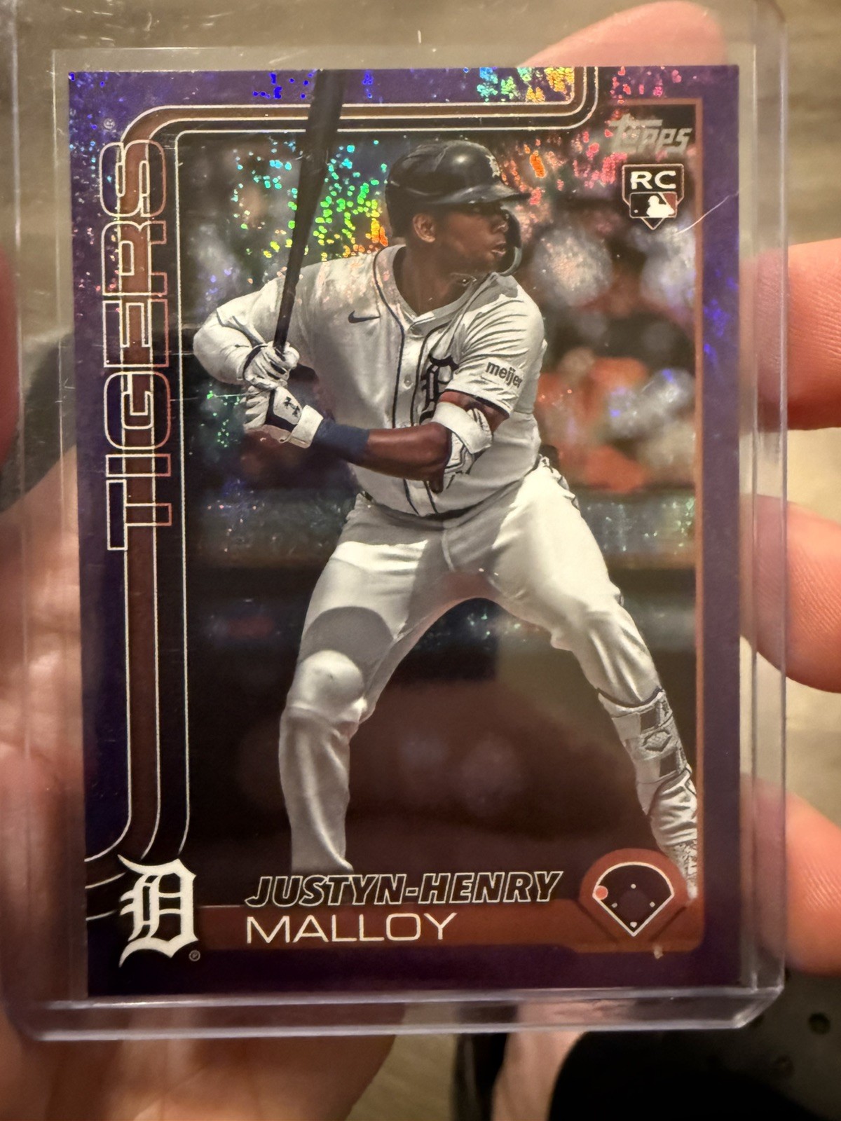 2025 Topps Series 1 - Justyn-Henry Malloy #269 Purple Holofoil 023/250 (RC)