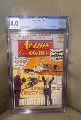 Action Comics #257 (DC Comics October 1959) CGC graded 4.0