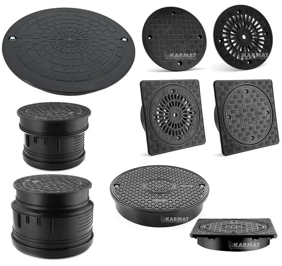 KARMAT Schachtdeckel Schachtabdeckung Kanaldeckel 1,5-7,5 t | DN 315 | DN 400
