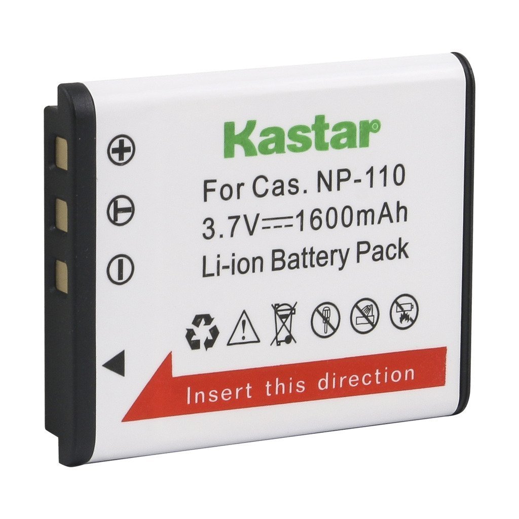 1x Kastar Battery for Casio NP-110 NP110 Exilim EX-ZR10 EX-ZR15 EX