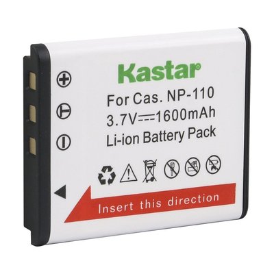 1x Kastar Battery for Casio NP-110 NP110 Exilim EX-ZR10 EX-ZR15 EX