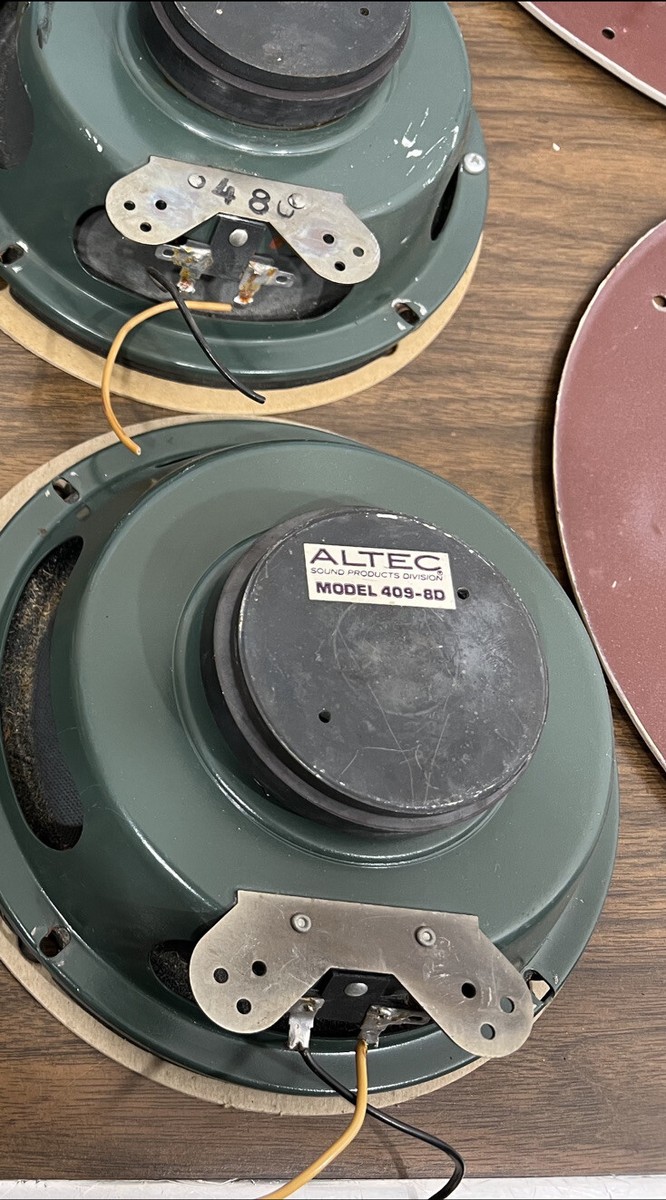 Altec 409-8D Speakers 2 full range driver PAIR, Working