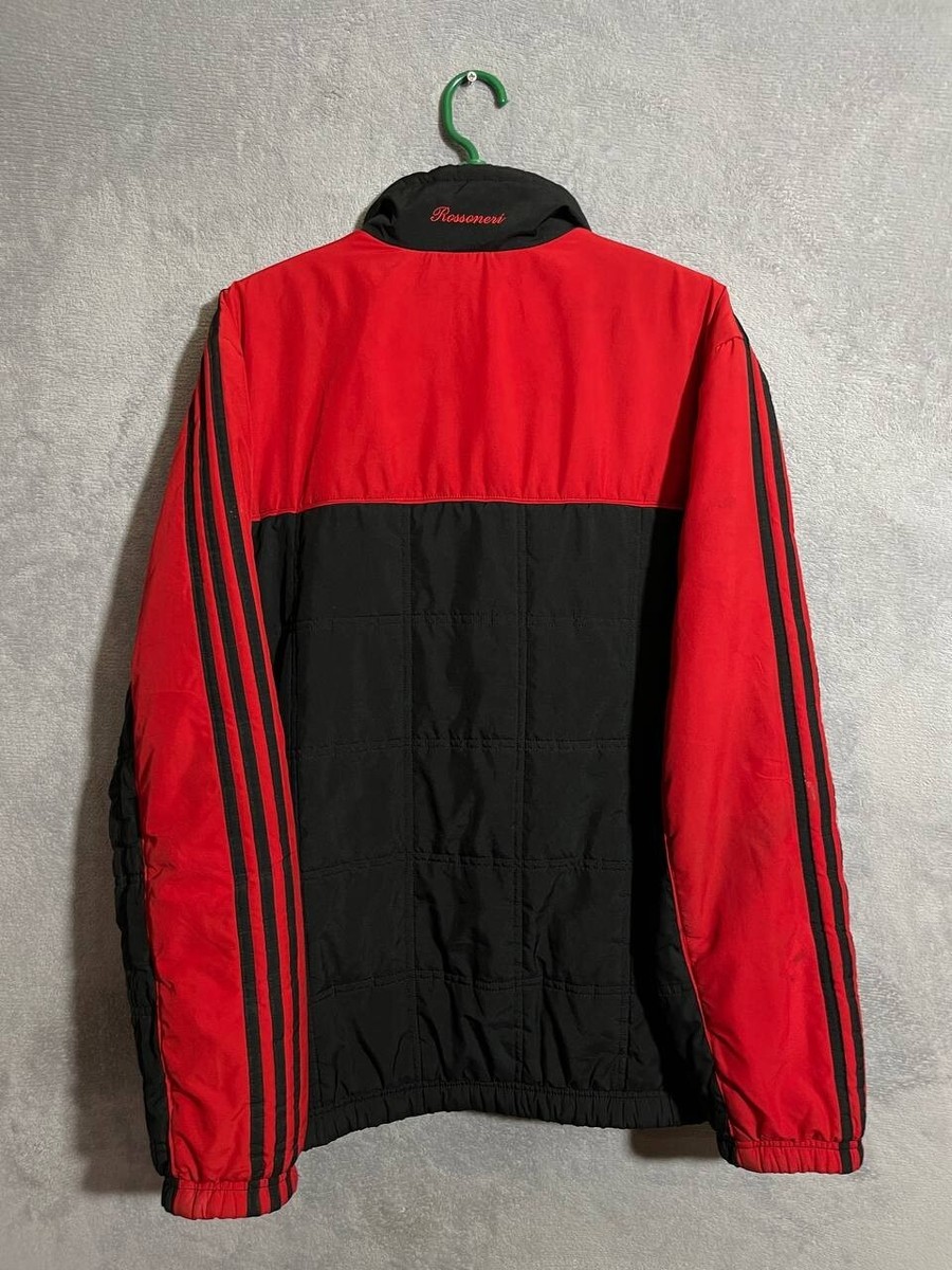 AC MILAN adidas フルジップジャケット　ナイロン　Mサイズ AC MILAN TRAINING FOOTBALL SOCCER JACKET WITH ZIPPED BLACK