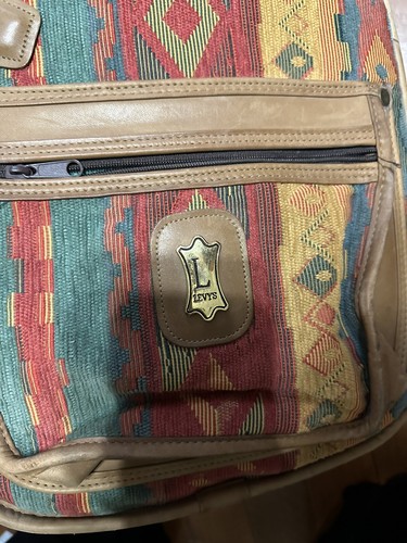 Levy’s Leather Tapestry Gig Bag Guitar Carrying Backpack Case Plush Lined - Picture 6 of 7