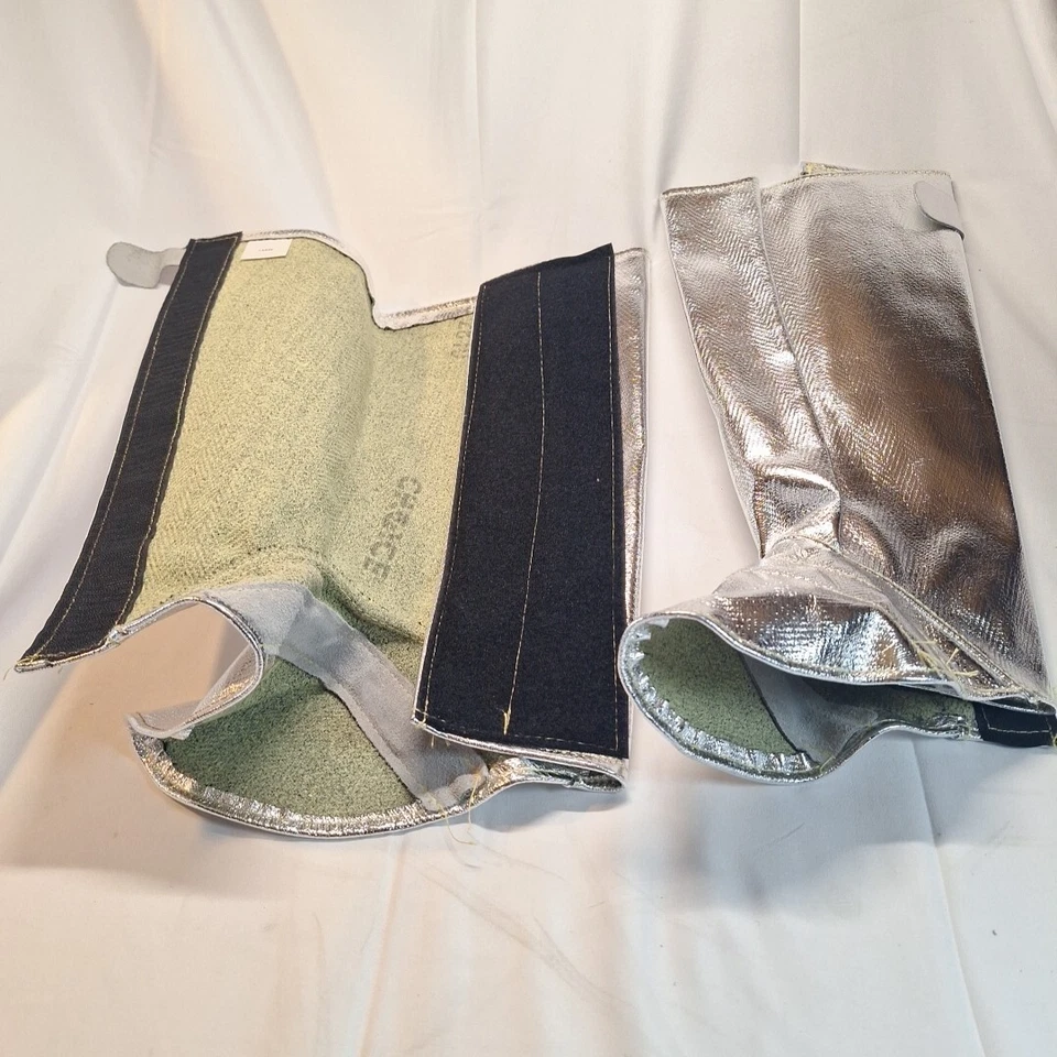 Newtex Pair Of Aluminized Spats Boot Covers Radian Heat Resistant Silver, Large - Image 2 of 3