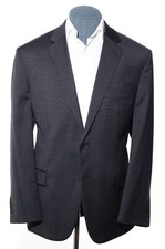 46R Slim-Fit Jos A Bank Traveler Tech Gray Nailhead Wool-Blend Sport Coat Blazer