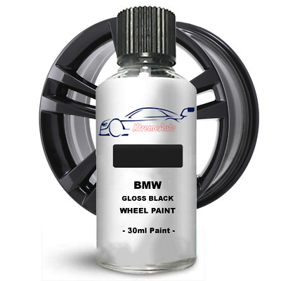 for BMW Gloss Black Alloy Wheel Touch Up Paint with Internal Brush ...