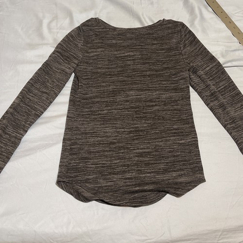Juicy Couture Pullover Women Medium Gray Long Sleeve Stretch Polyester Cutout - Picture 11 of 11