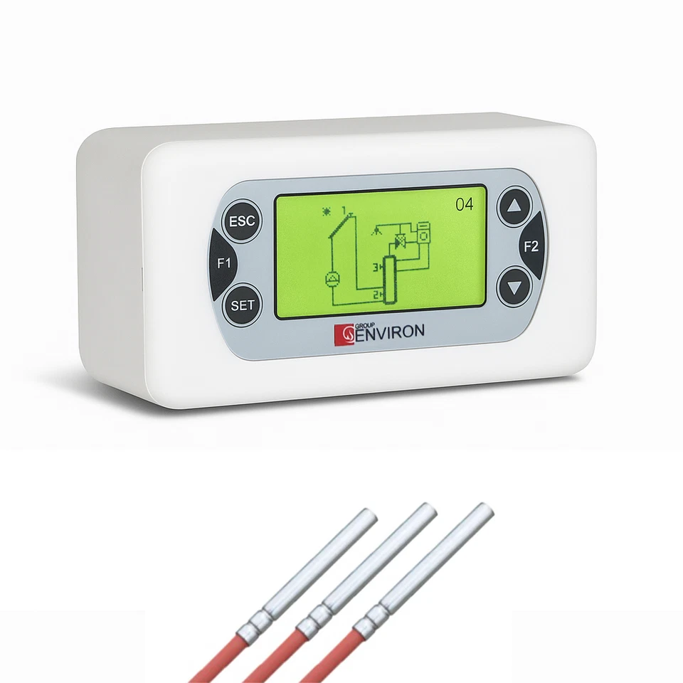 Solarstation 2-Strang Pumpengruppe Solar mit Wilo Pumpe und Solarsteuerung - Bild 4 von 4
