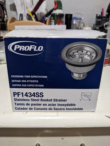 ProFlo PF1434SS Stainless Steel Sink Drain and Basket Strainer - Picture 5 of 9