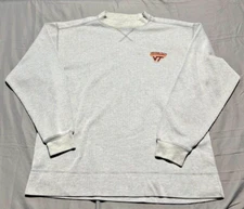 Virginia Tech Hokies Vintage Sweater Pro Edge Ribbed Mens Large Embroidered Logo