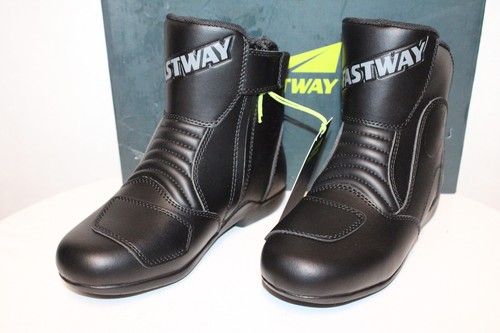 Fastway FTS-1 S Motorradstirfel Schwarz EU Größe 41 Neu Rechnung MwSt - Picture 2 of 4