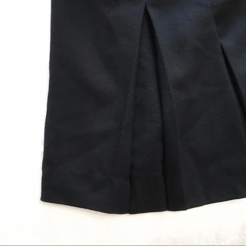VESTIDO IRVING SAMUEL DISEÑADOR NEGRO 100% LANA VINTAGE PLISADO LÍNEA A - 10 - Imagen 9 de 10