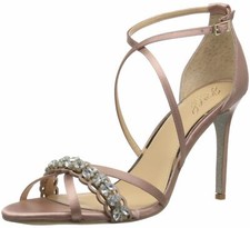 Jewel by Badgley Mischka Women's Gisele Heeled Sandal Blush Size 8.5