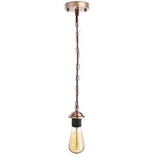 Image of E27 Ceiling Lamp Rose Light Fitting Vintage Industrial Bulb Holder Pendant Light