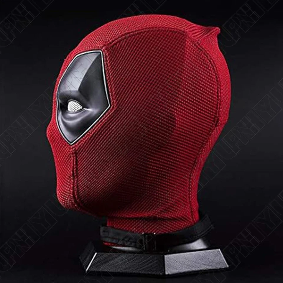Deadpool Full Face Mask Breathable Knit Mask for Halloween Cosplay, Red - Image 4 of 4