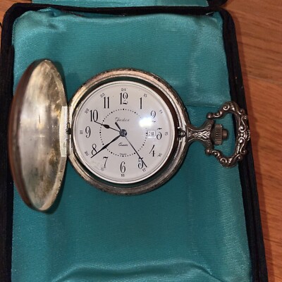 Montre De Poche Ancienne Judex - Quartz, Décor Chevaux, état Très Bon - France