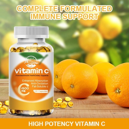 Vitamin C 1000mg 240 CAPS Vitamina Kapseln 1000 mg Immunsystem EXP 2026 - Bild 7 von 12