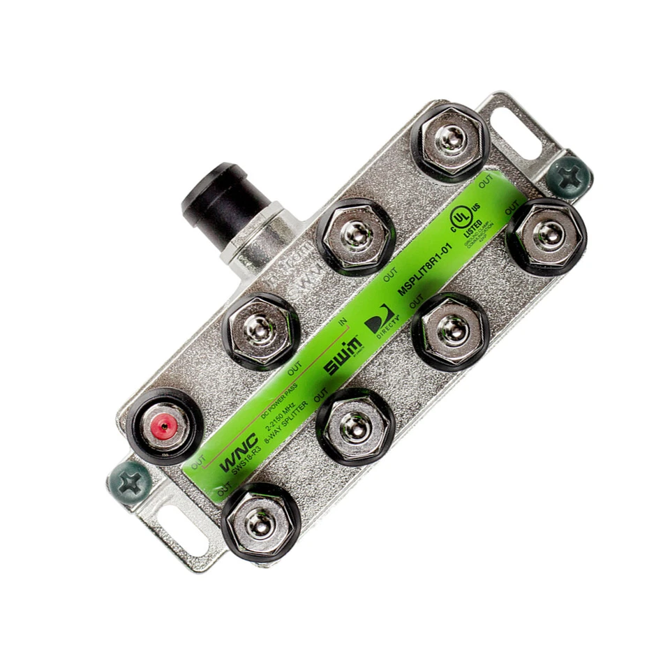 DirecTV AT&T 8 Way SWM Power Passing Splitter - Image 3 of 4