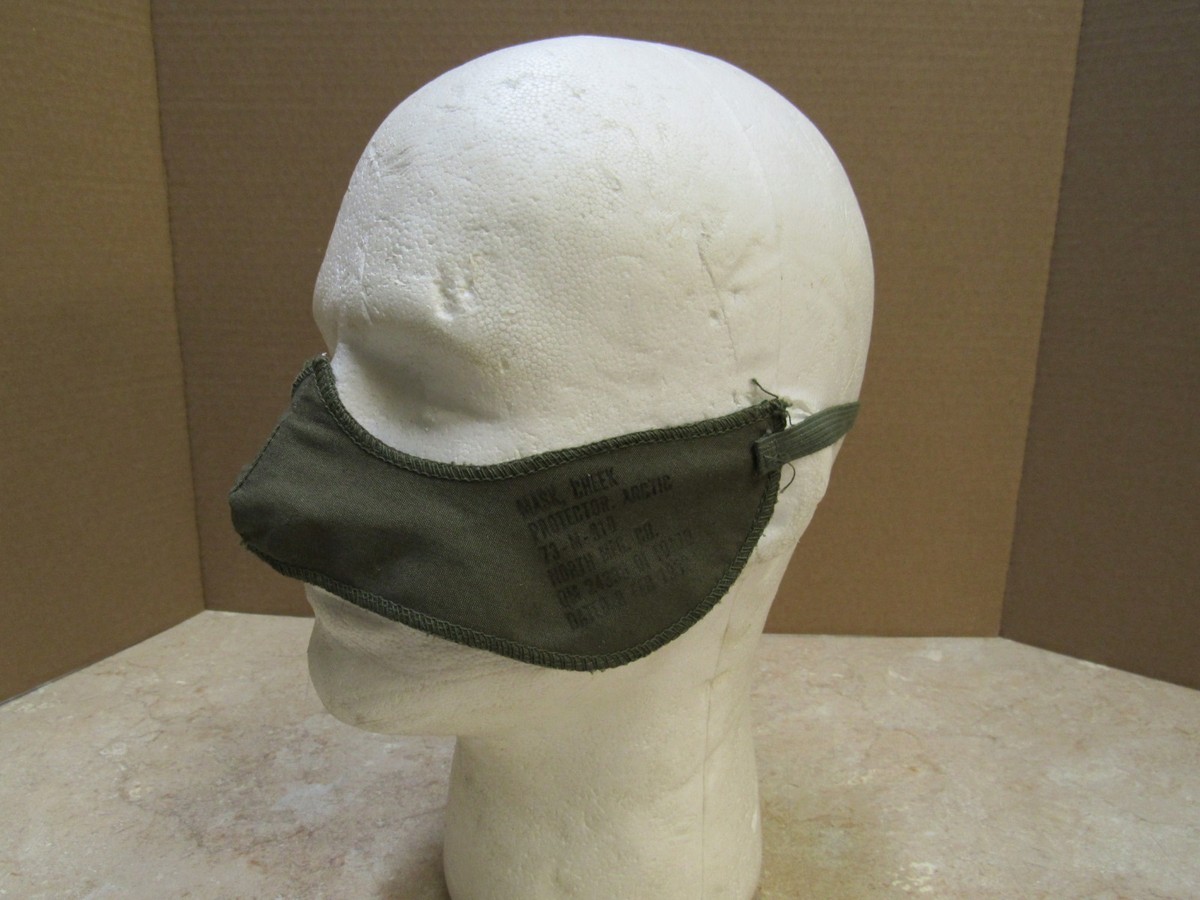 US Korean War Era Arctic Cheek Protector Mask Extreme Cold Weather