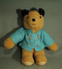 vintage old large 15" tan brown honey bear stuffed animal winnie the pooh type