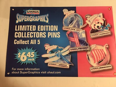 当時モノ】U-HAUL ディスプレイ 大型看板 サイン 取付金具付き 【公式