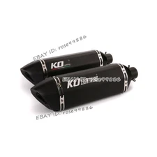 Exhaust Tips Muffler Tube 51mm Universal Motorcycle System Slip On 470mm 18.5"