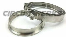 Borg Warner 4.62" Clamp & Stainless Steel Flange Kit S400 Turbo Exhaust Pipe
