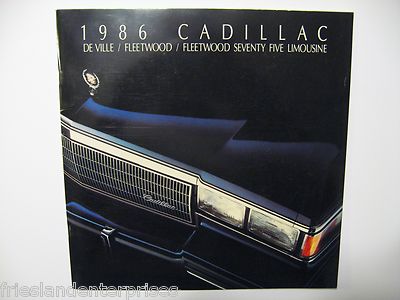 Cadillac 1986 DE Ville, Fleetwood, Fleetwood Seventy Five Limousine  