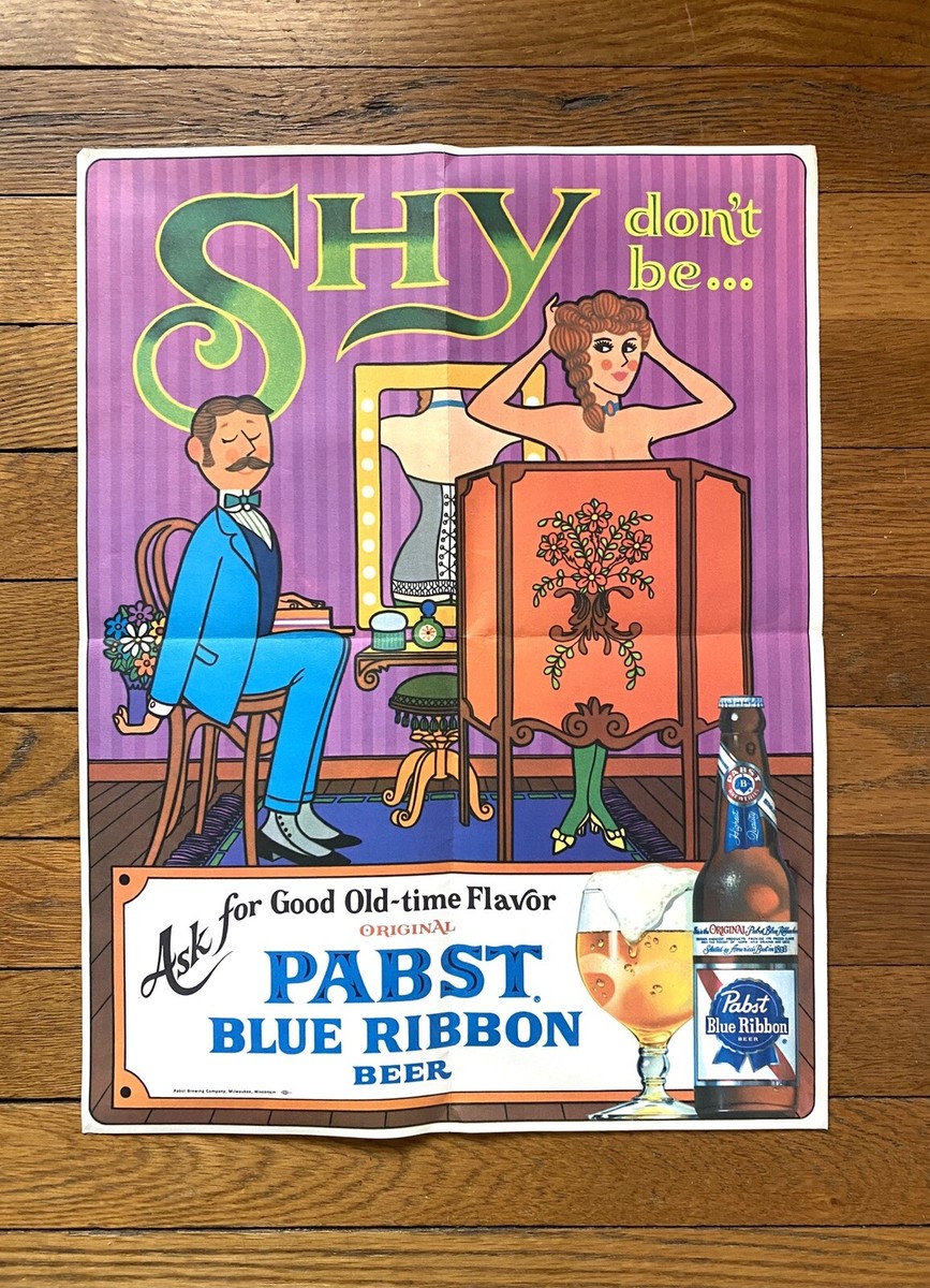 希少品！ Pabst Blue Ribbon パブスト ブルー リボン ポスター LOGO POSTER – PabstBlueRibbonJapan