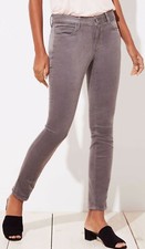 Ann Taylor LOFT Curvy Skinny Corduroy Pants Various Sizes Soft Eclipse Grey NWT