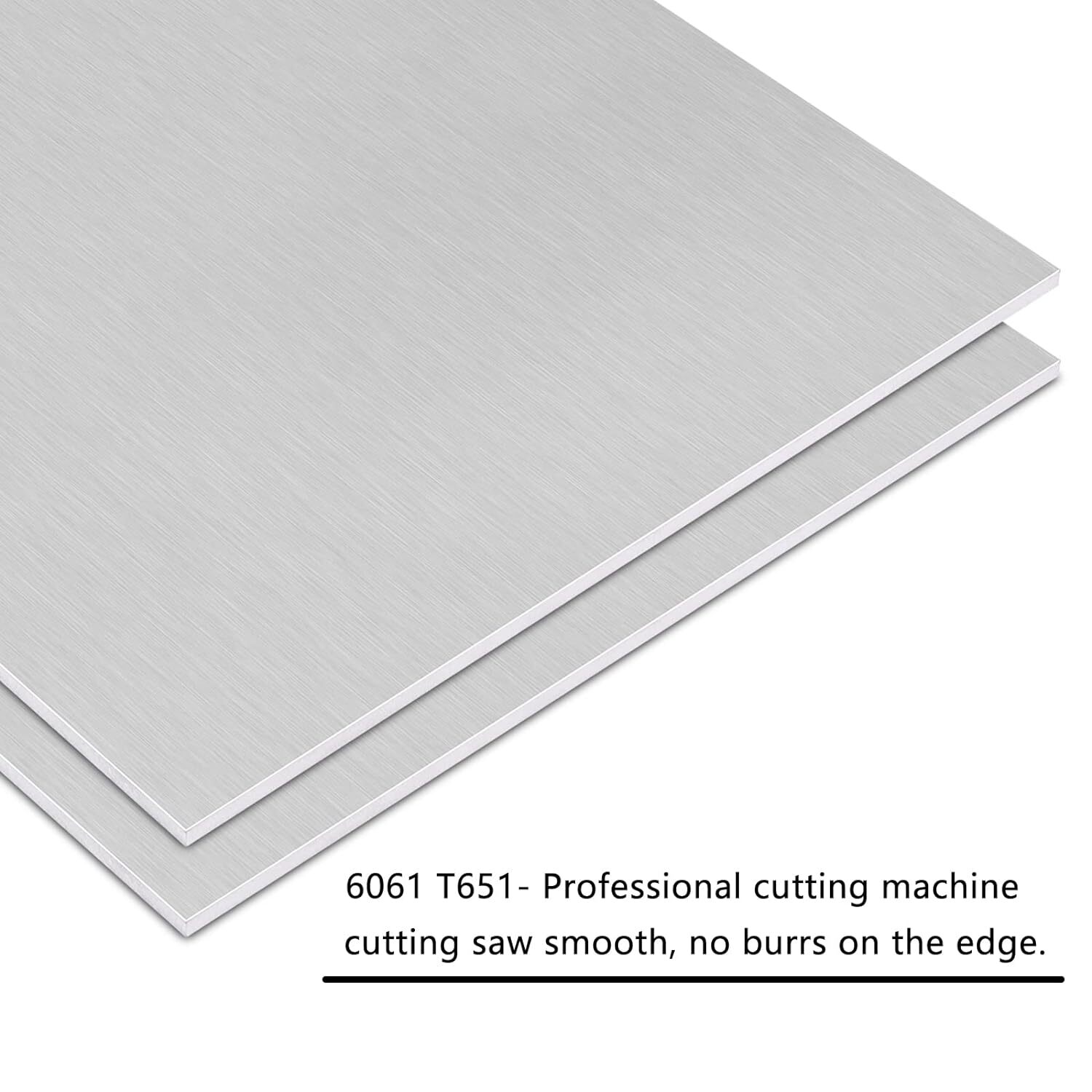 2Pack 6061 T651 Aluminum Sheet Metal 6 X 16 X 1/16 (0.06”) Inch Plain