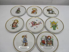 Vintage Berta Hummel Museum West Germany Schmid Miniature Plates Set Of 8