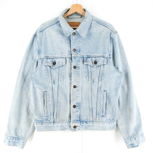 Levi's 70503 02 Blue Vintage Denim Jeans Rider Trucker Jacket Size M | eBay