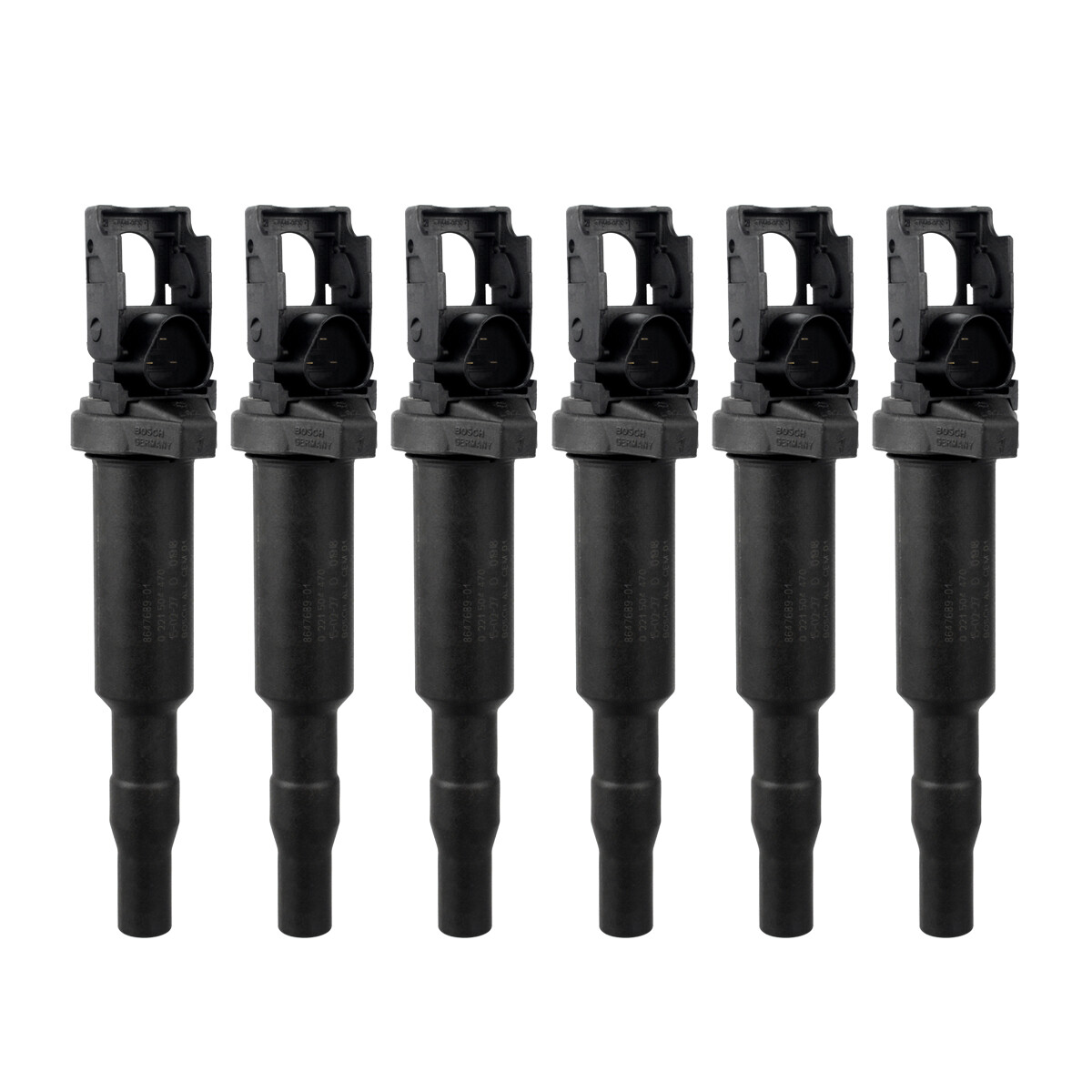 6pcs OEM Ignition Coils & Spark Plugs 0221504470 FR7NPP332 for E90 E82