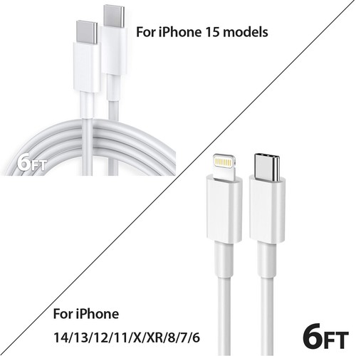 Original OEM iPhone 16 15 14 13 12 Pro Max Charging Cable 20W USB-C Wall Charger - Picture 16 of 17