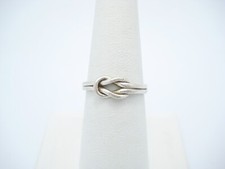 CN Sterling Silver 6mm Love Knot Ring Size 8