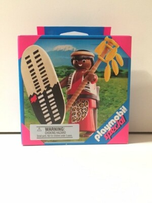 PLAYMOBIL Special #4685 Masai Warrior Figure Retired Set NISB