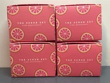4x NCLA BEAUTY THE SCRUB SET PINK GRAPEFRUIT 0.5 FL OZ each NIB